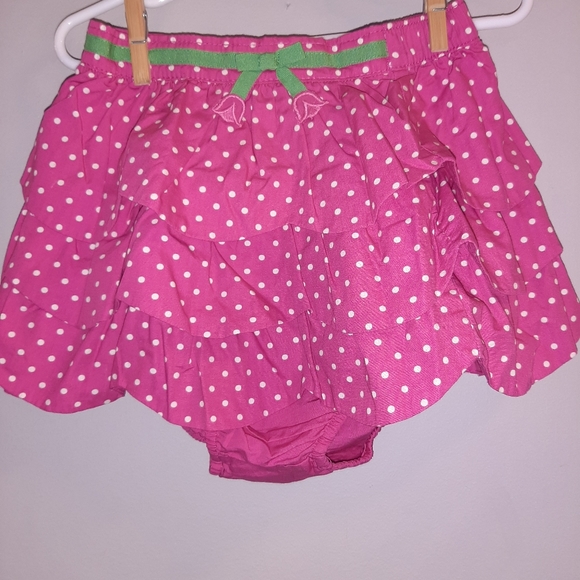 🆕️ Gymboree Bright Tulip 2T Pink Polka Dot Skirt - Picture 1 of 3